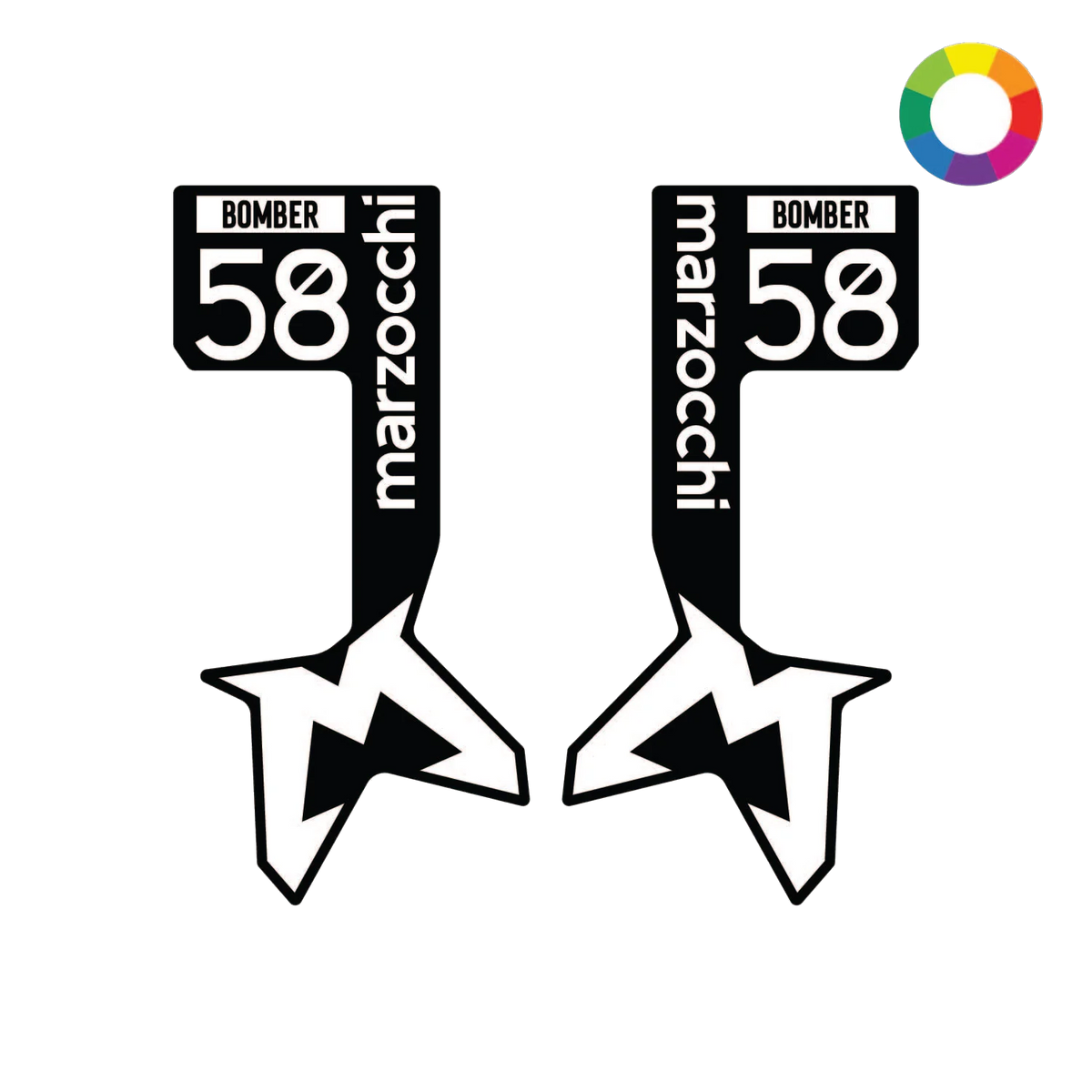 Bomber 58 fork decals