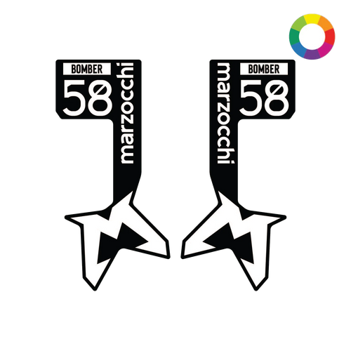 Bomber 58 fork decals