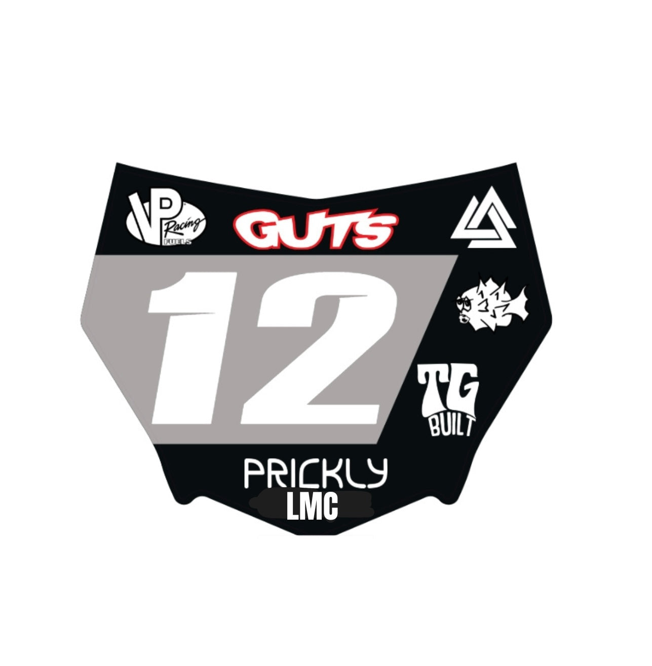 Motocutz plate decal